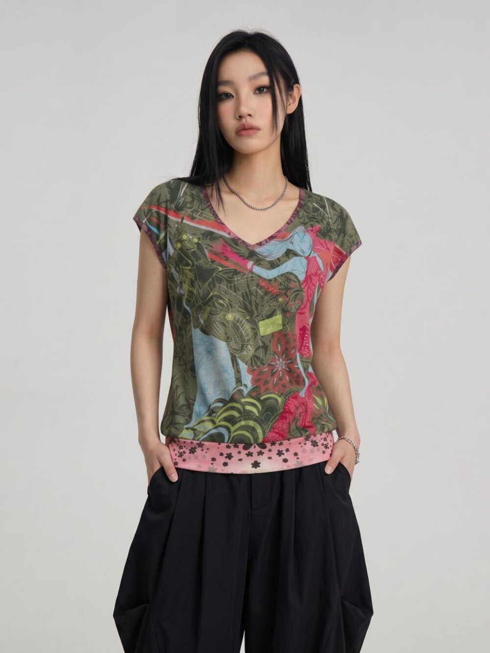 ✨ {Onsale 2027} Demure Custo Barcelona Spring Tee 1 Small